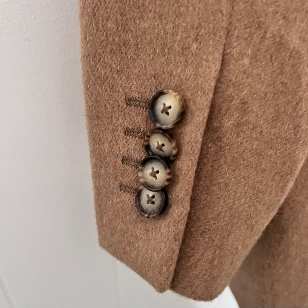 Joseph Abboud 100% Camel Hair Made in Italy Tan Sport Coat Lanificio Campore 46L - Picture 6 of 13